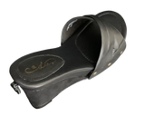 Toni Black on Black with Black Wedge