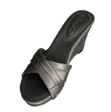 Toni Black on Black with Black Wedge