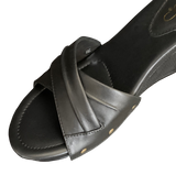 Toni Black on Black with Black Wedge