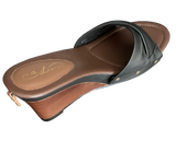 Toni Black on Black with Brown Wedge