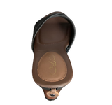 Toni Black on Black with Brown Wedge