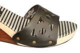 Deana Black on White Wedge