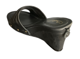 Toni Black on Black with Black Wedge