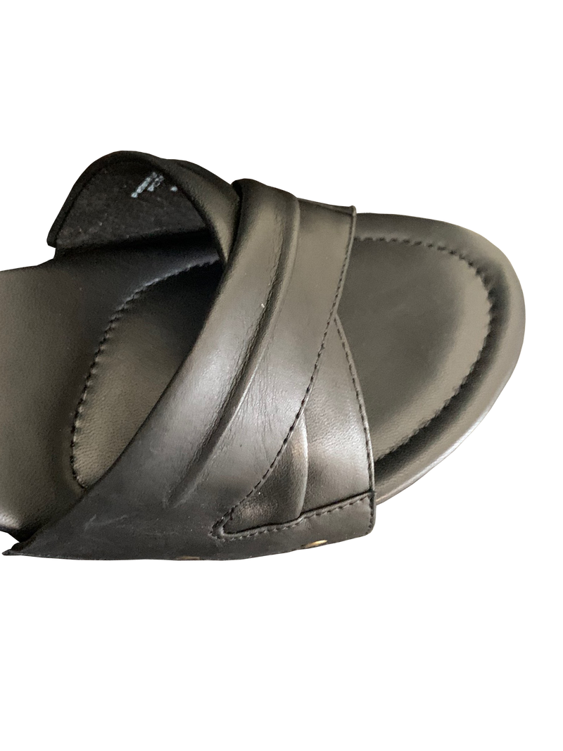 Toni Black on Black with Black Wedge
